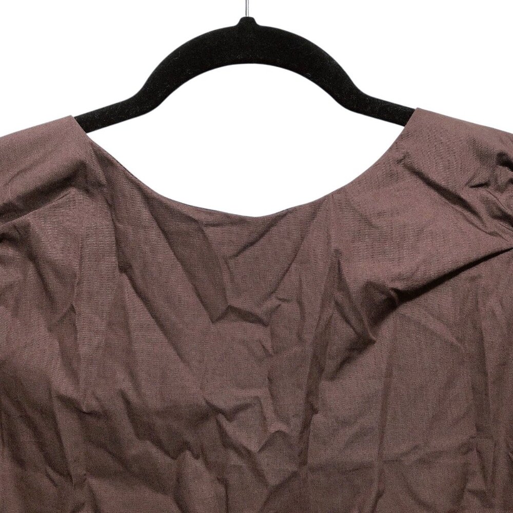 Asos Design Solid Dark Brown Round Neck Long Slee… - image 4